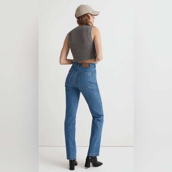Madewell The '90s Straight Utility Jean Medium Wash Size 25 - Picture 6 of 12
